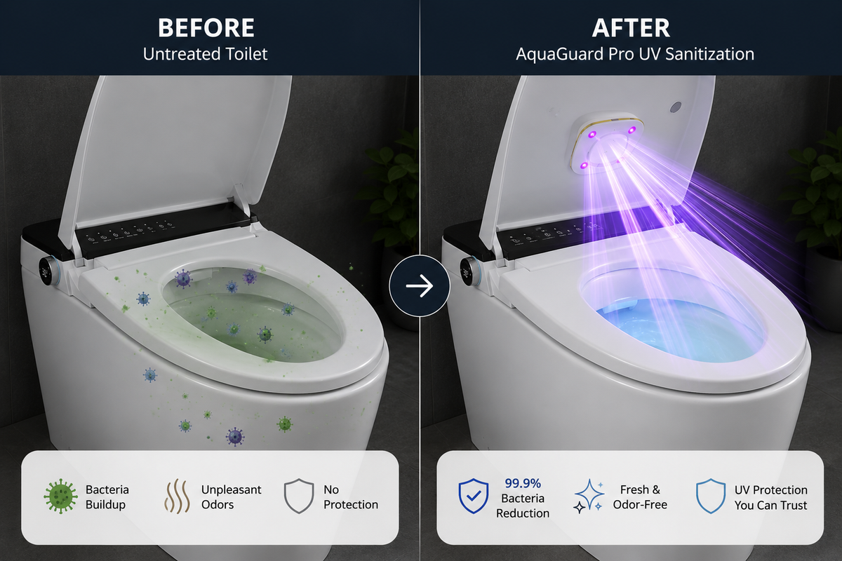 AquaGuard Pro – Smart UV Toilet Sanitizer