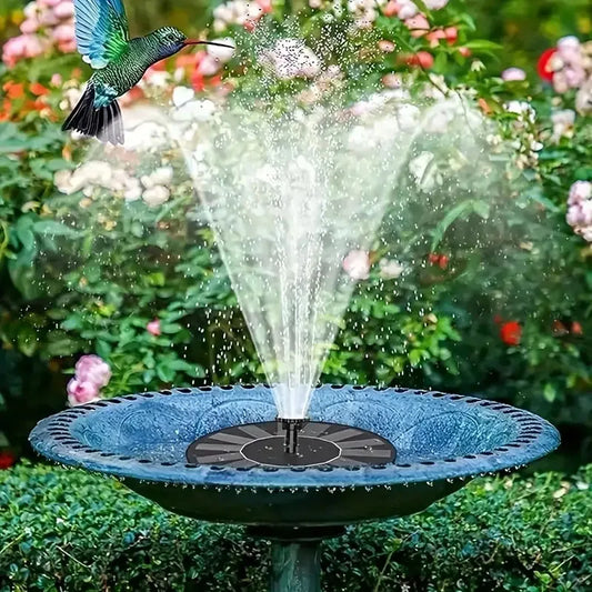 Solar Power Bird Bath Fountain Pump Water Fountain Pool Pond Solar Powered Colorful Fountain Floating Home Decoration for Garden